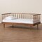 Baxton Studio Matilda Mid-Century Modern Ash Walnut Finished Wood Twin Size Daybed 236-12781-ZORO - alternate 5